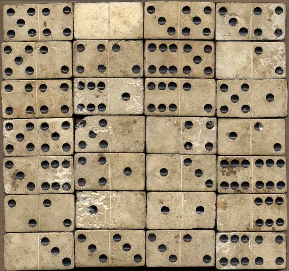 Old domino stones