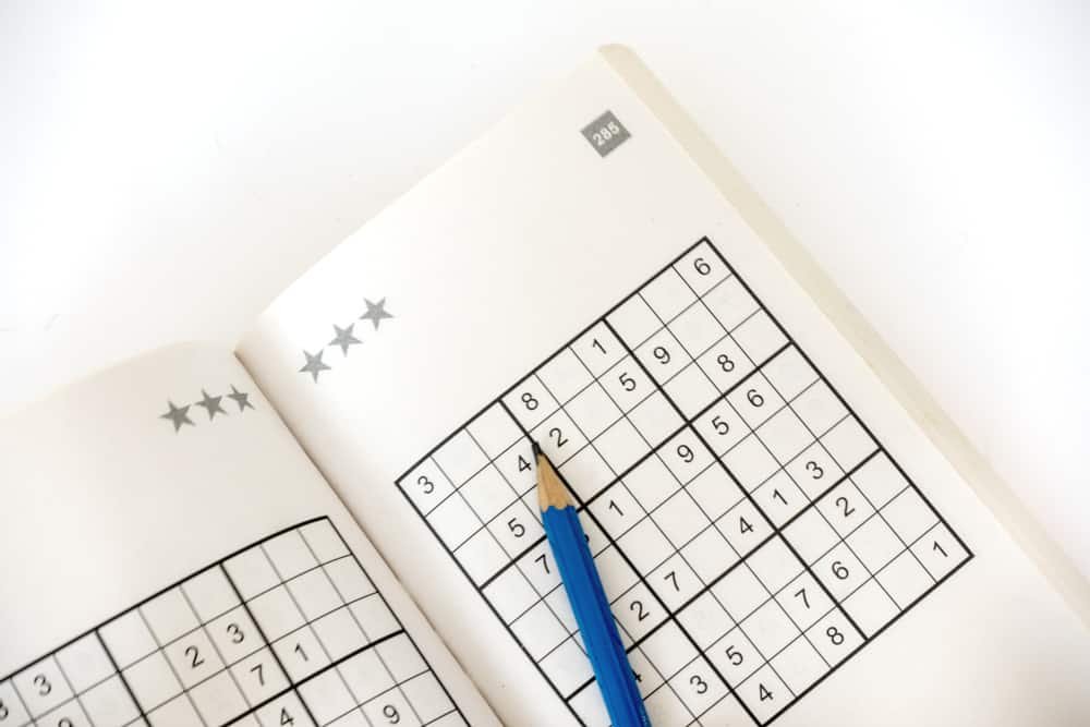 sudoku book isolated on white - Image