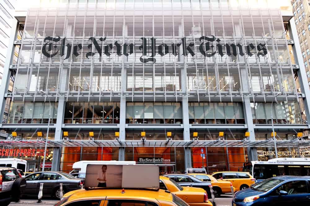 Headquarters of The New York Times