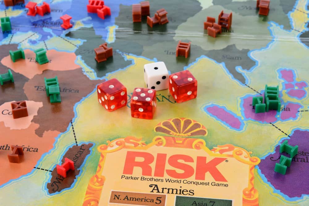 Risk (board game) closeup