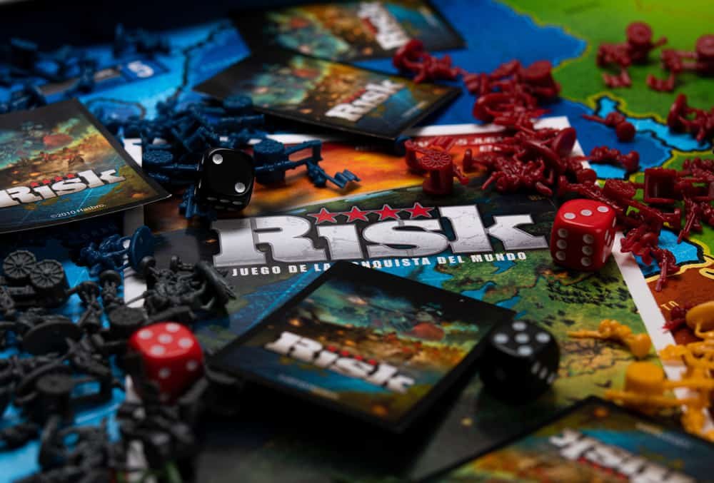 Risk board game. War solider's board game