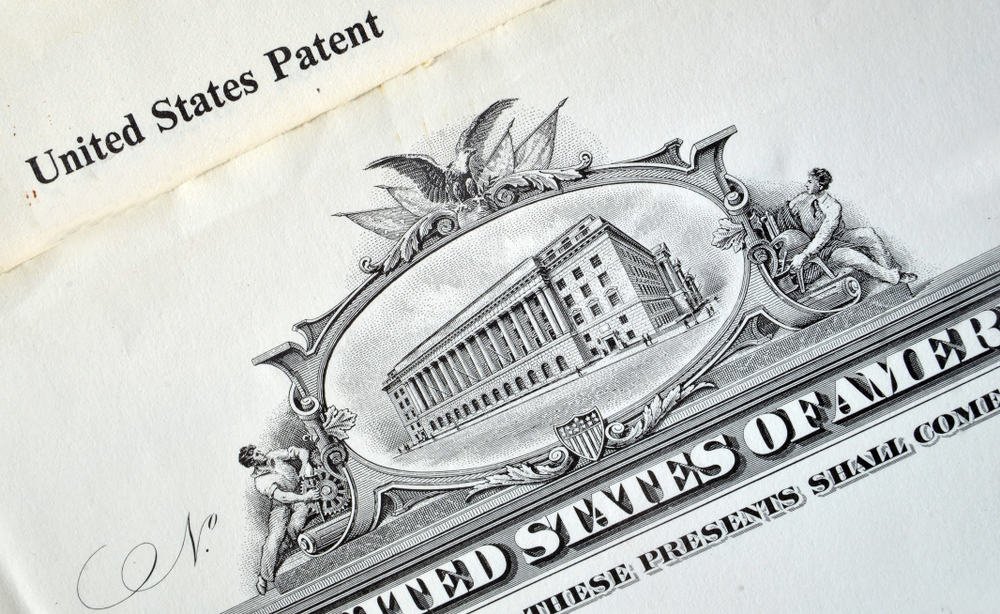 USA invention patent close up