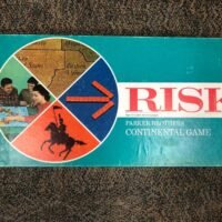 Risk board game box (vintage) from the 1960s or 1970s
